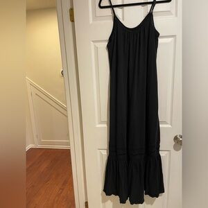 Anthropologie Black Trudie Lace Maxi Dress Size Small